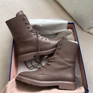 McKenzee Leather Combat Boots from Stuart Weitzman